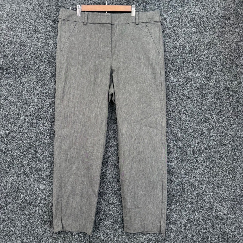 Lane Bryant 16 Gray 4-Season Slim Ankle Mid-Rise Dress Pants NWT